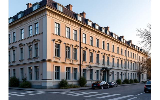Rehabilitert bygård i Aabygge Allé med bevarte historiske detaljer og modernisert interiør.