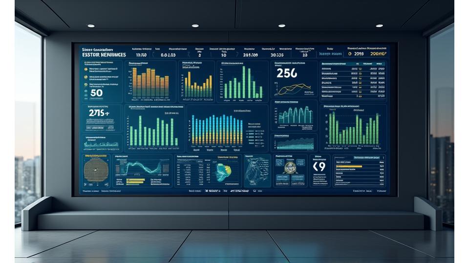 Digitalt dashboard med sanntidsdata om bygningens energiforbruk og optimaliseringer