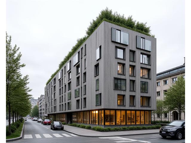 Moderne leilighetsbygg i Grünerløkka med passivhus-standard